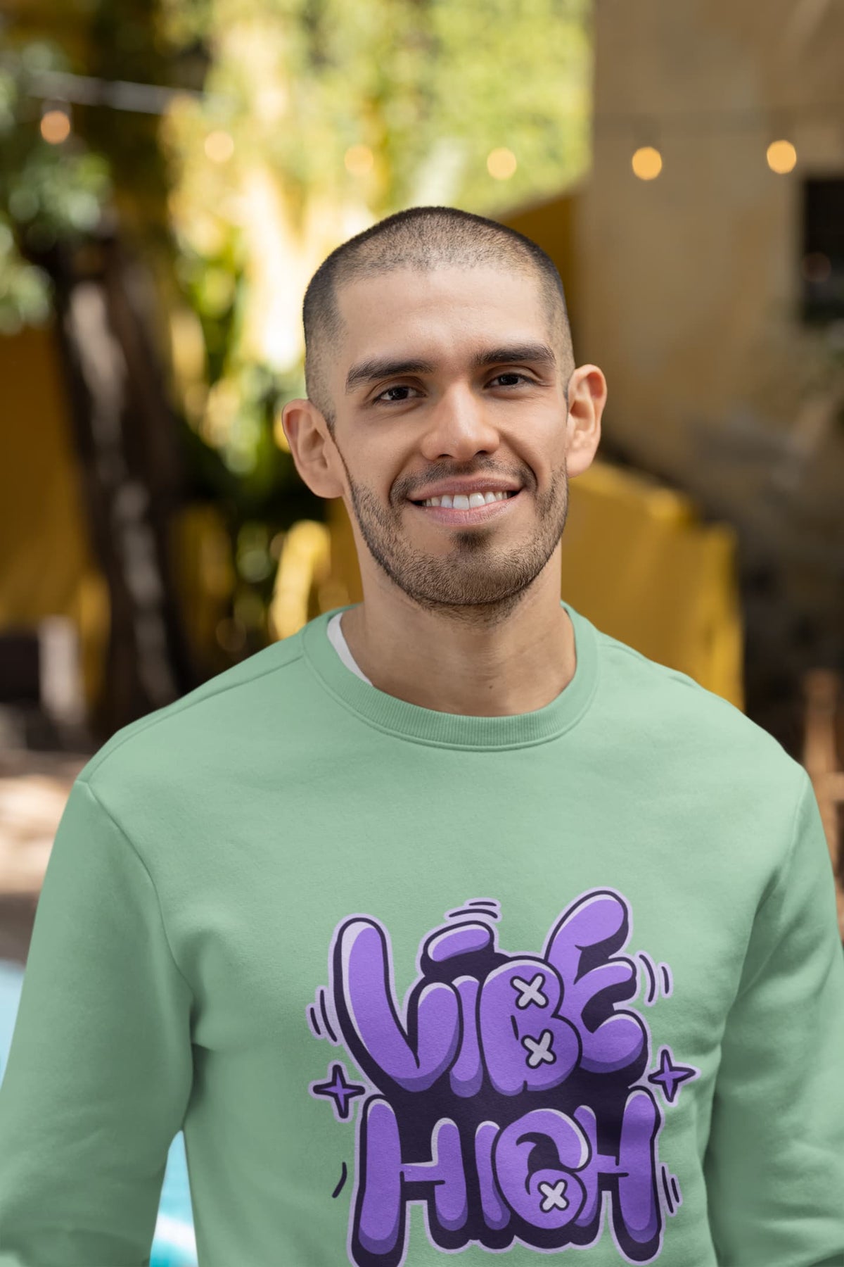 Karavirs® Raised Mint Green sweatshirt for men India