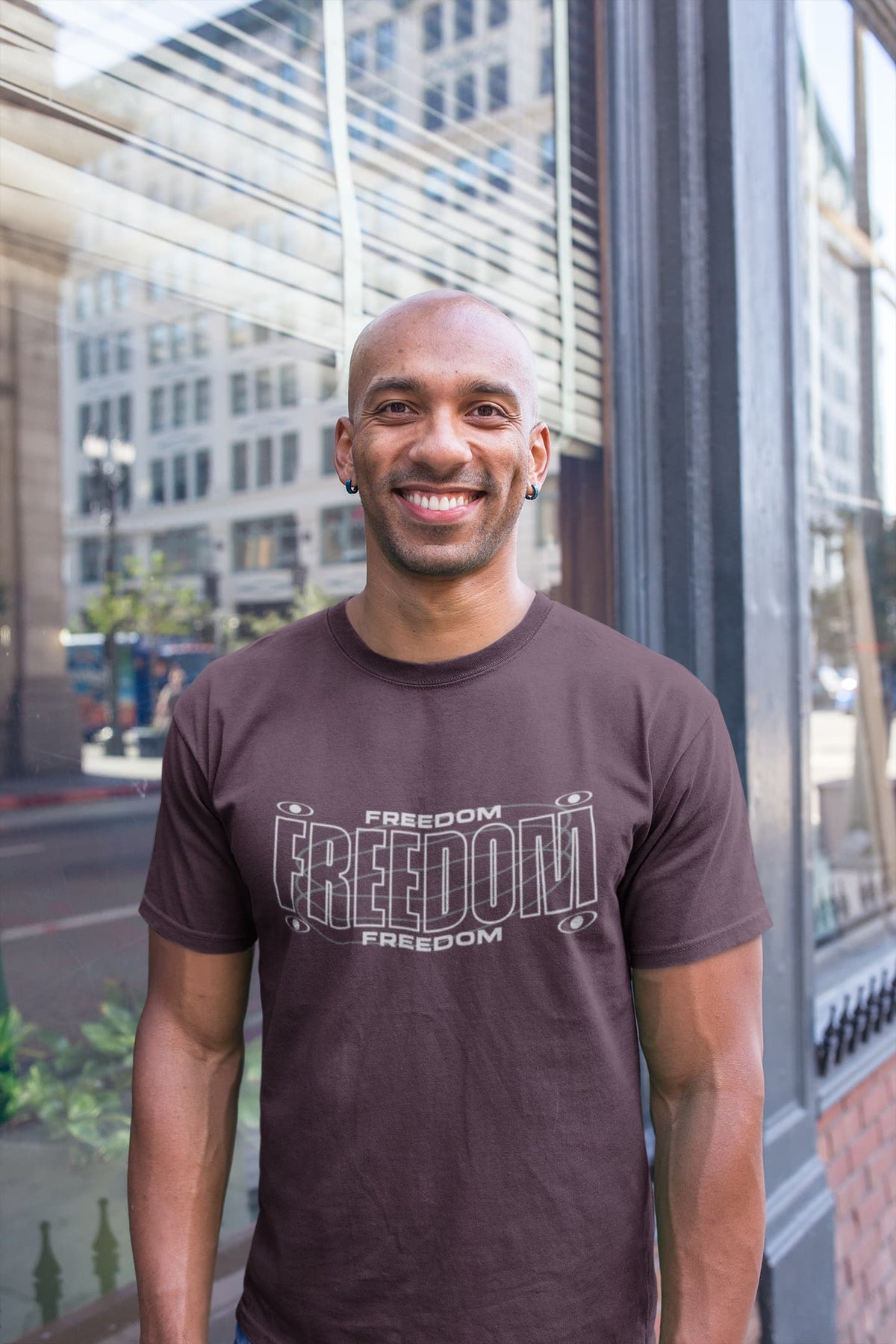 MENS BURGUNDY ROUNDNECK T-SHIRT