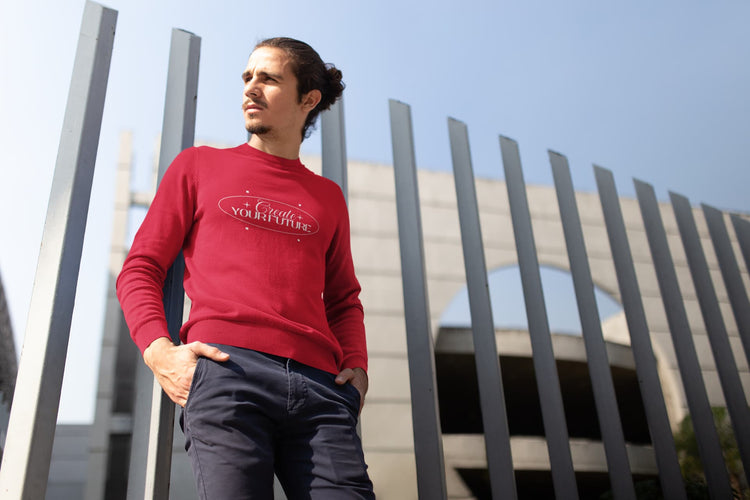 MENS RED SWEATSHIRT