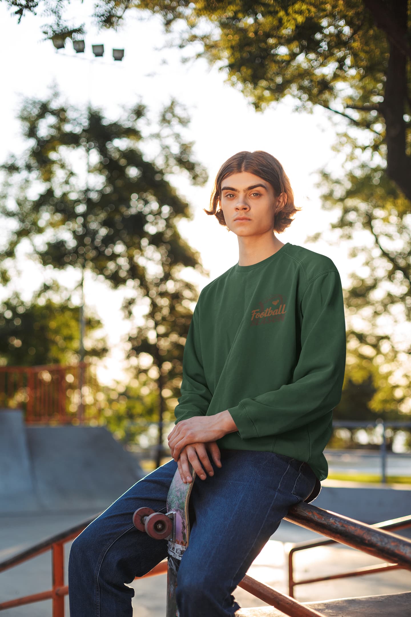 Men's Olive Green Sweatshirts