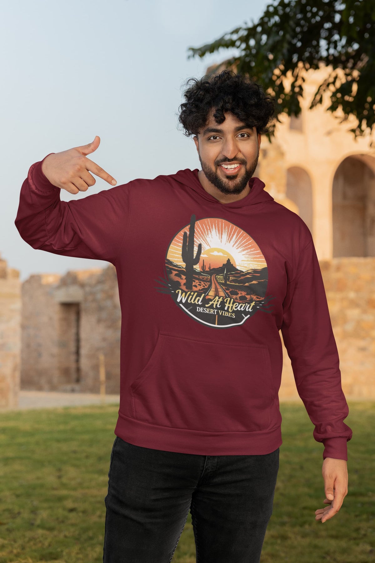 Men's Maroon Hoodies