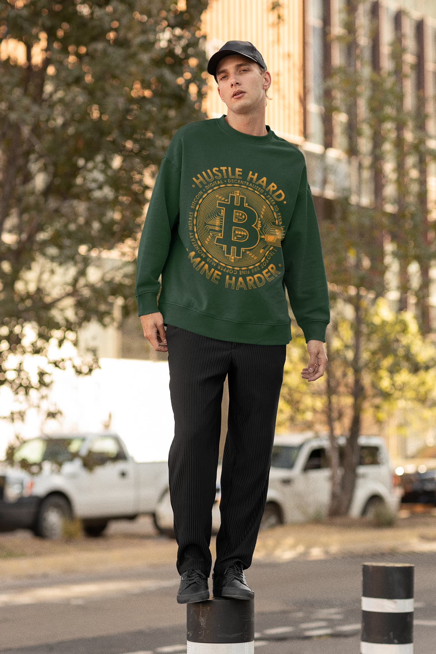 Men's Olive Green Sweatshirts
