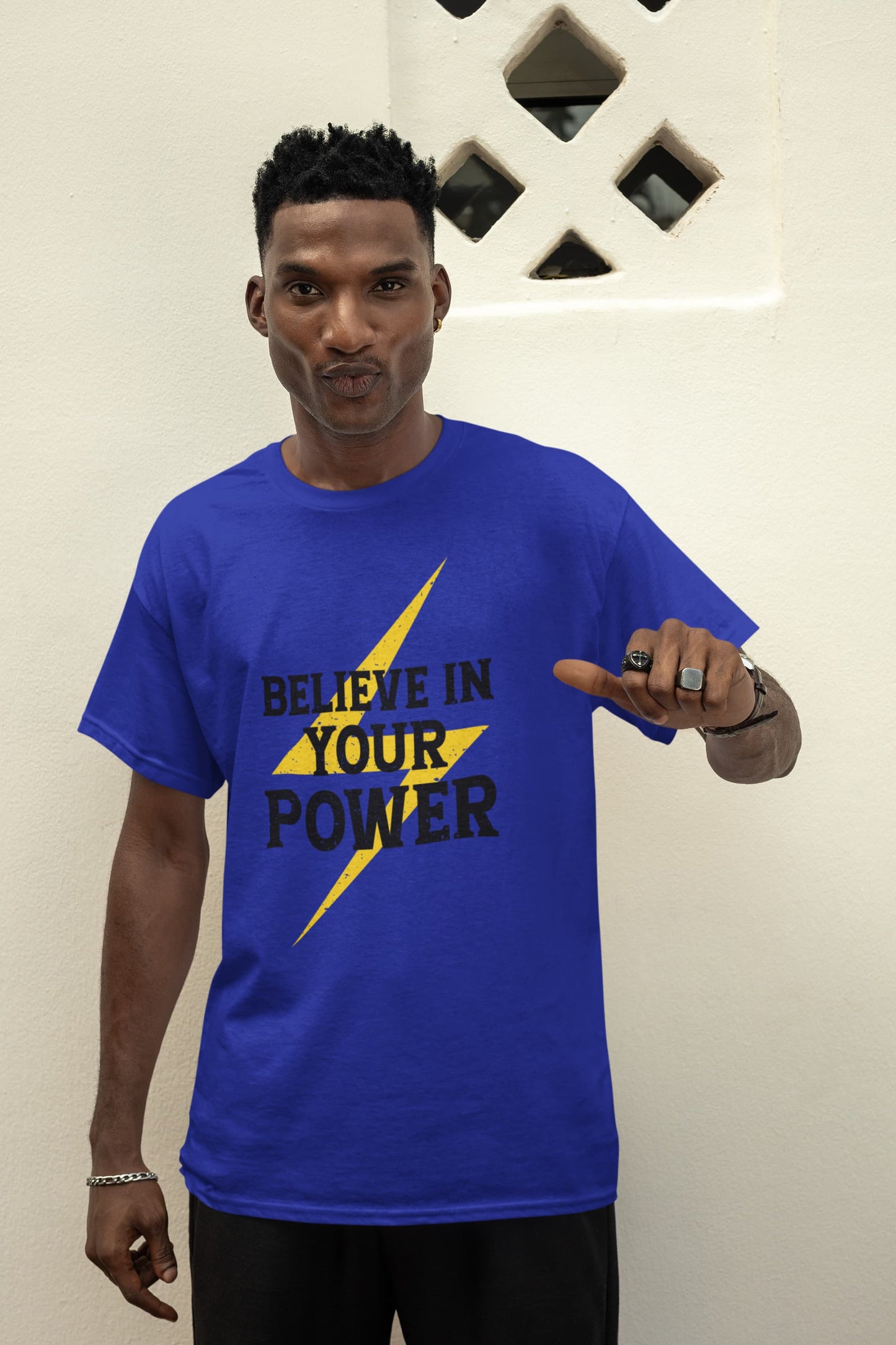 MENS ROYAL BLUE ROUNDNECK T-SHIRT