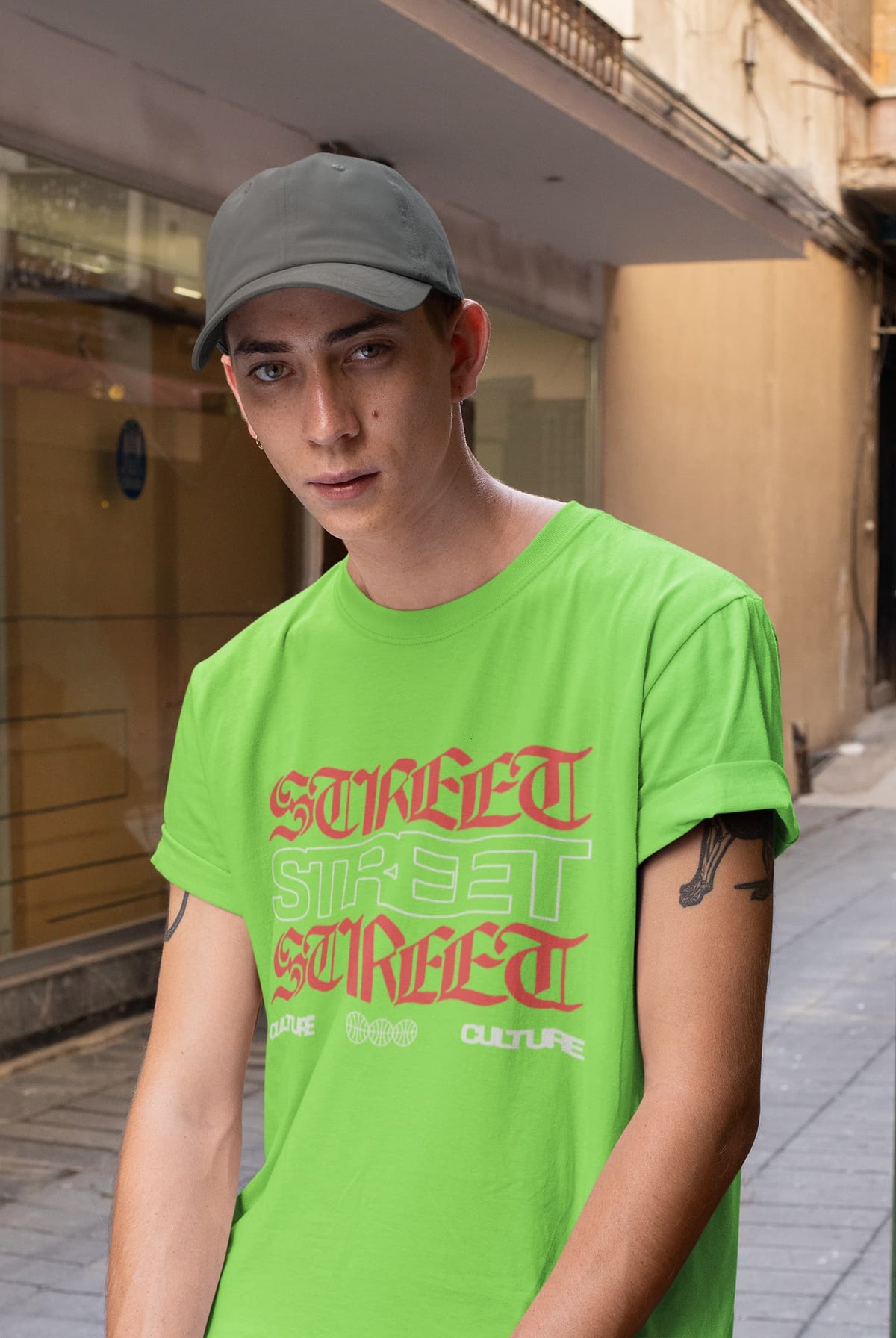Karavirs® Earl Liril Green graphic tee for men India
