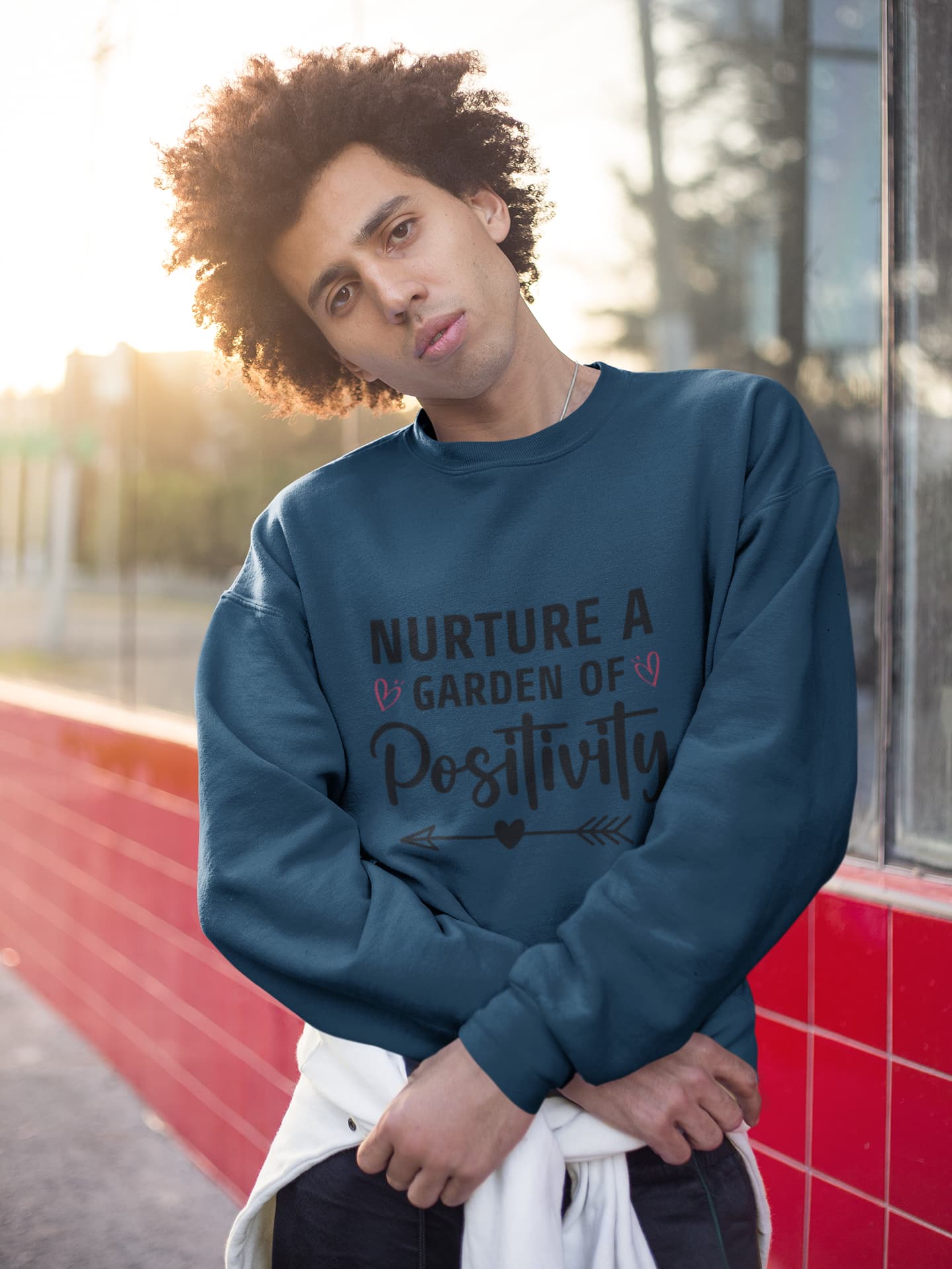 UNISEX NAVY BLUE SWEATSHIRT