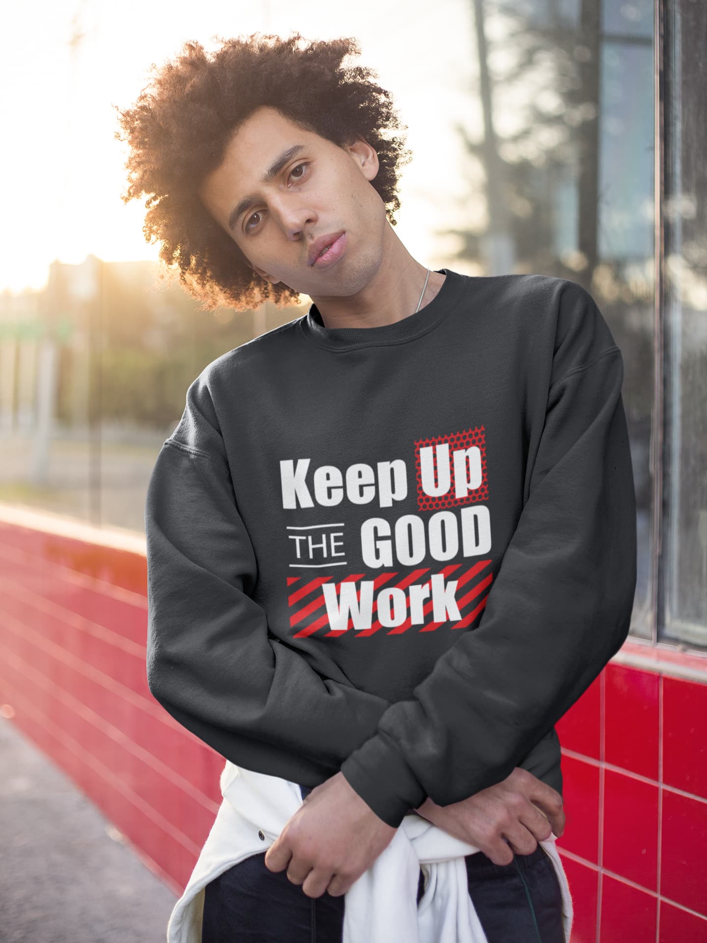 UNISEX BLACK SWEATSHIRT