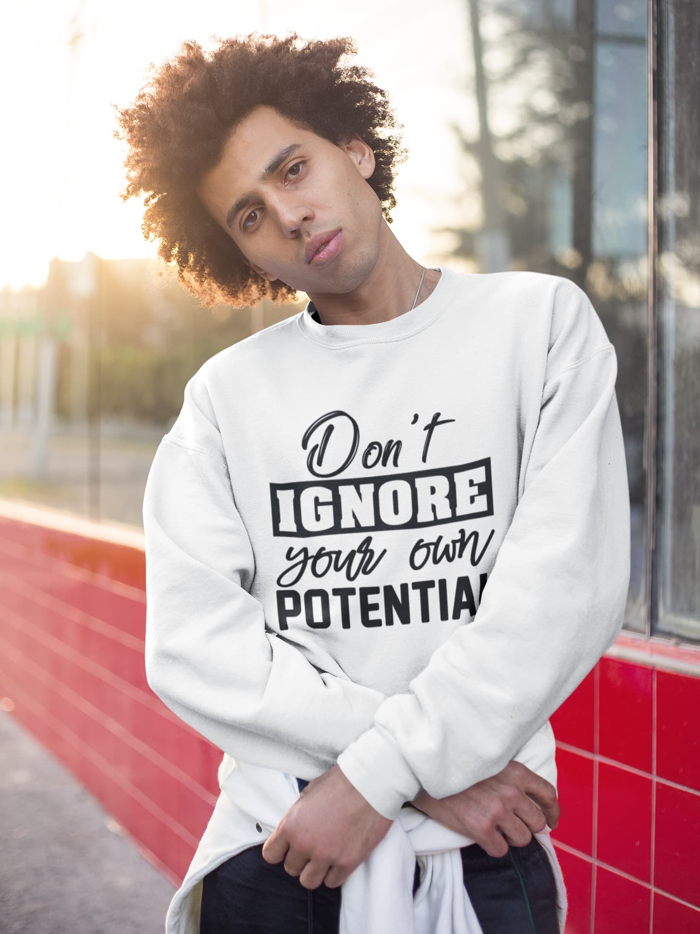 UNISEX WHITE SWEATSHIRTS
