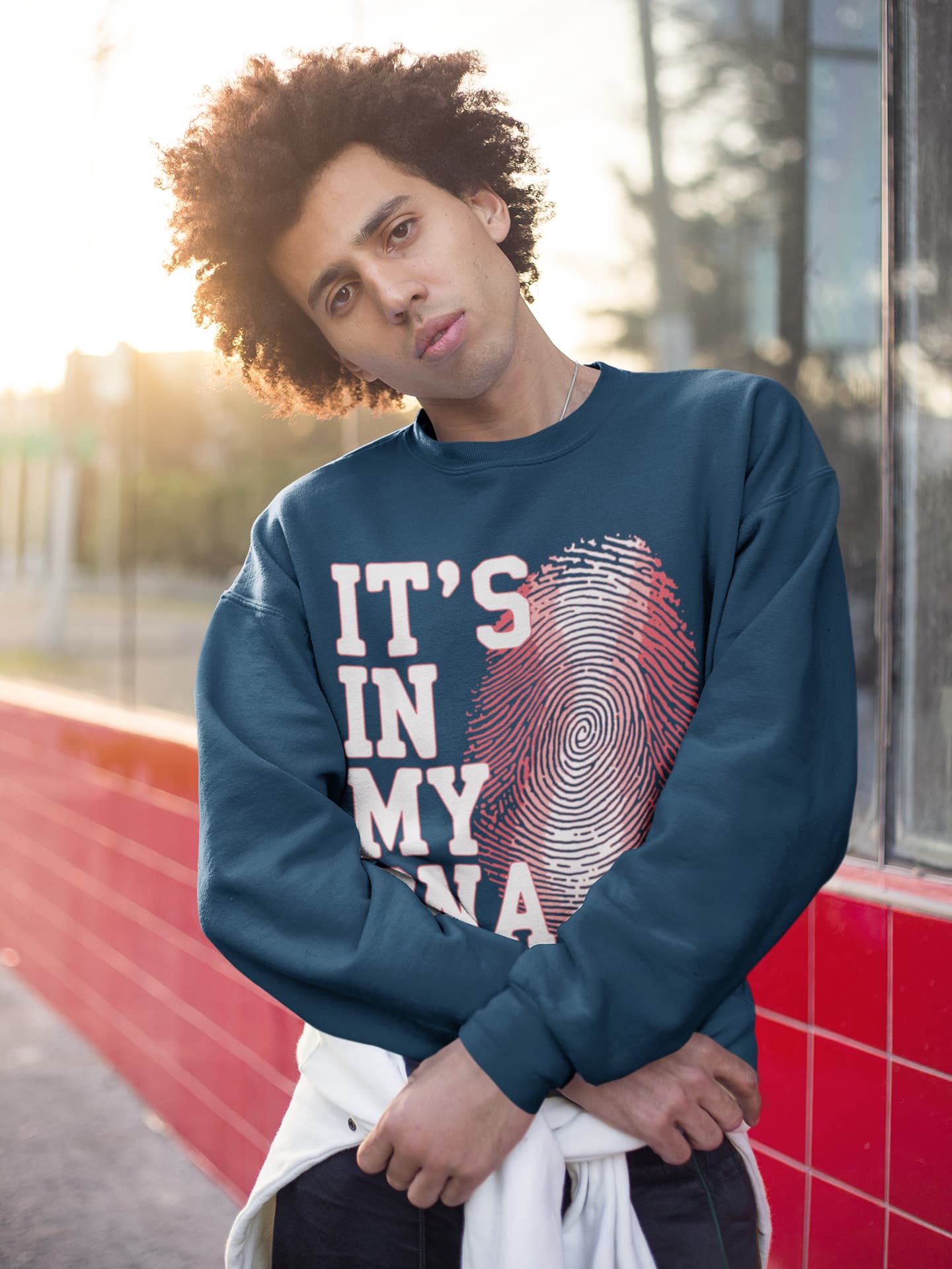Men's Navy Blue Sweatshirts