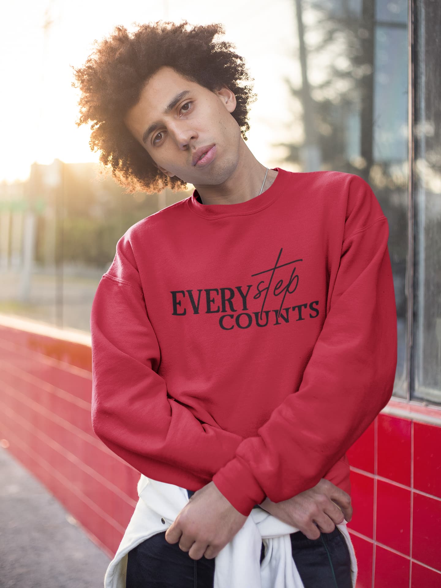 UNISEX RED SWEATSHIRT