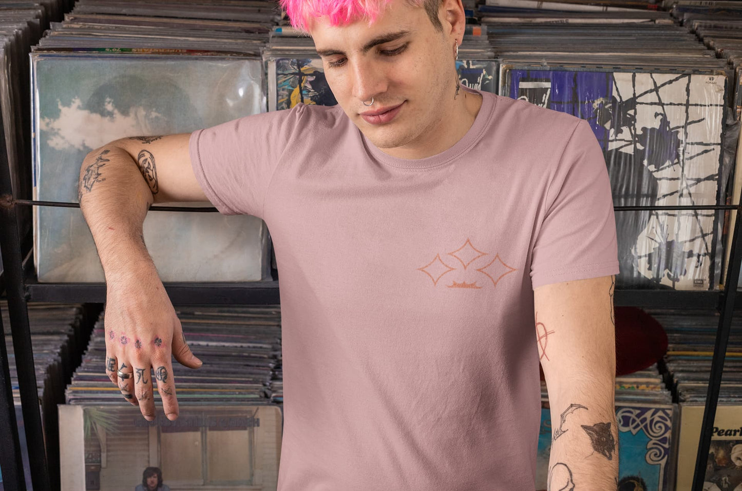Men's Pastel Dusty Round Neck T-shirt