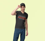 Men's Black V-Neck T-shirts
