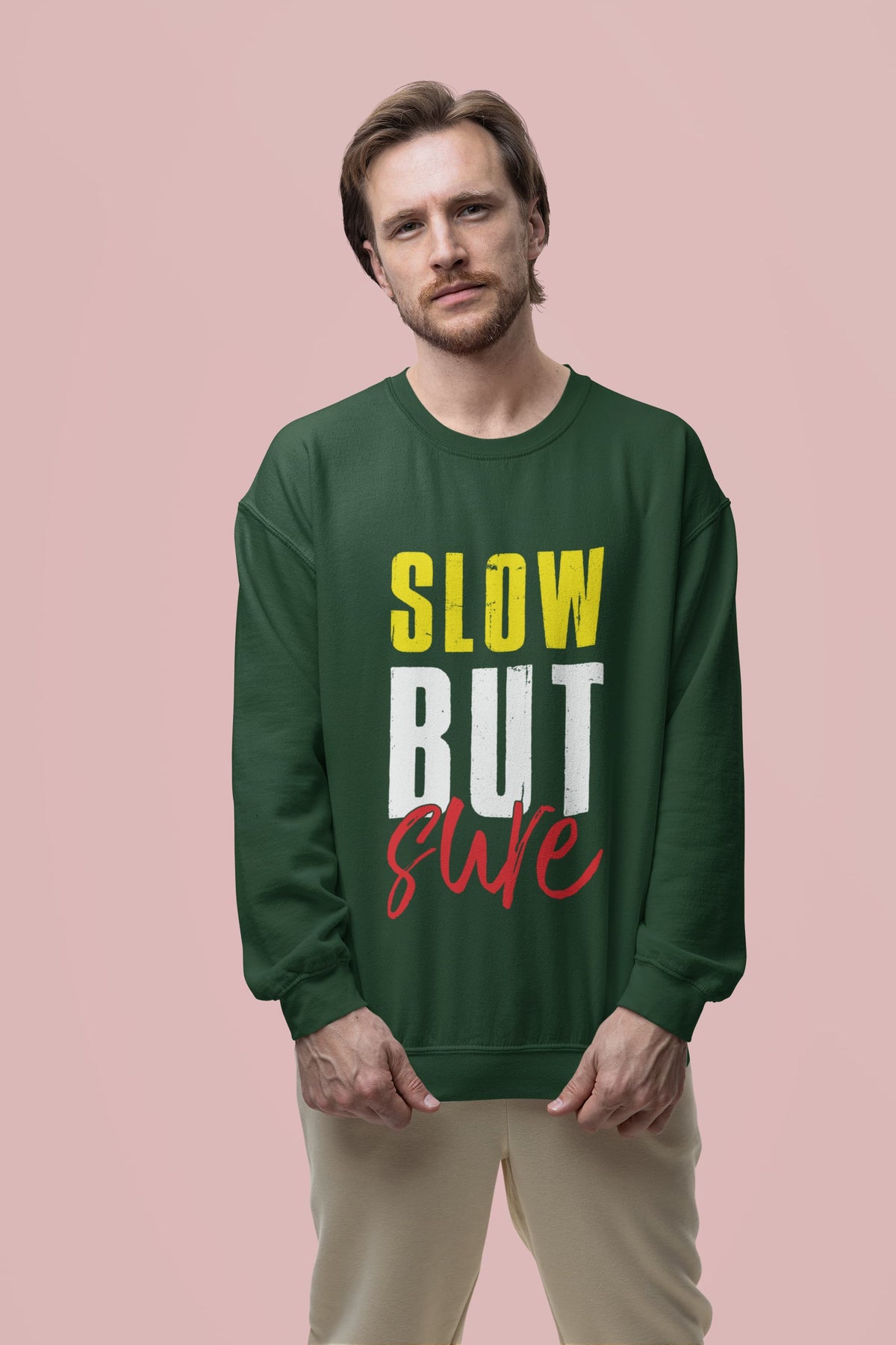 Men's Olive Green Sweatshirts
