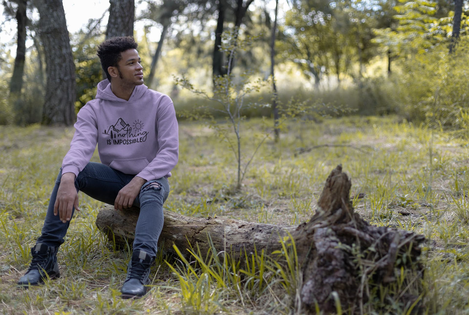 MENS IRIS LAVENDER HOODIES