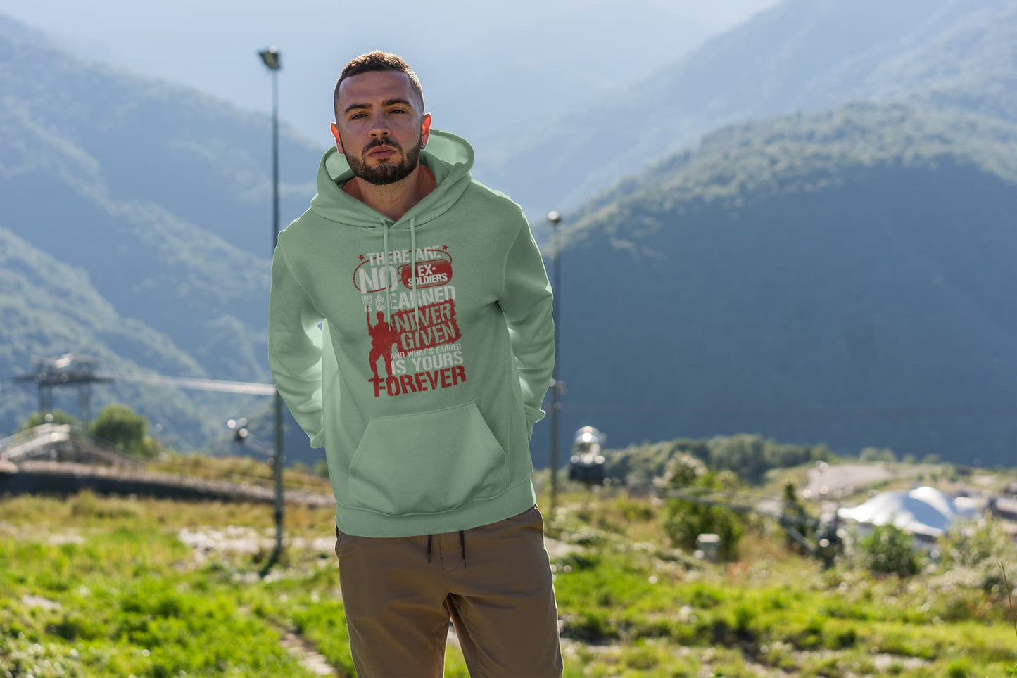 Men’s Mint Green Hoodies 