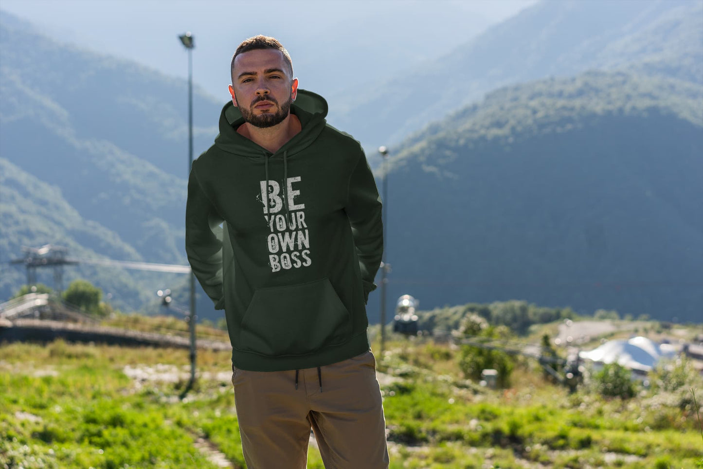Men's Olive Green Hoodies