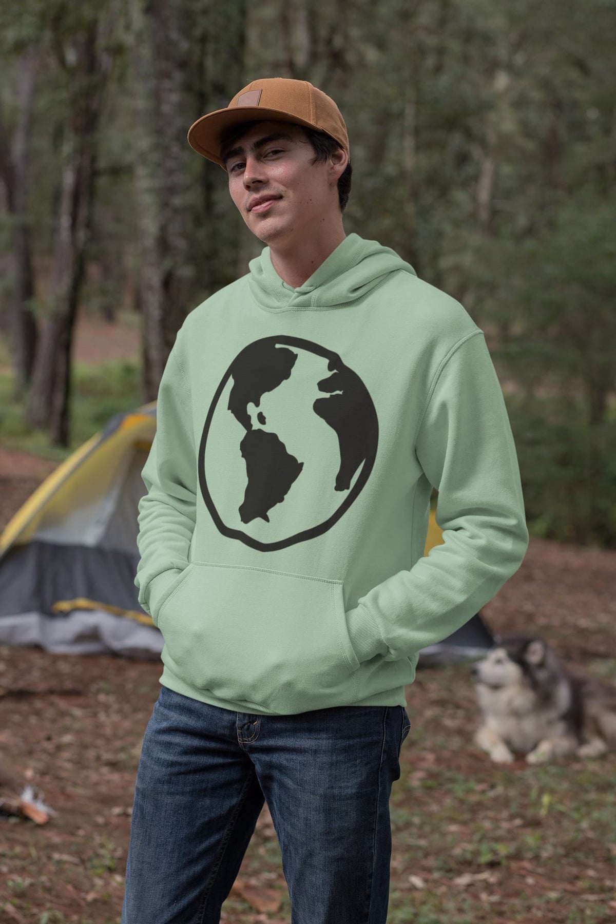 Men's Mint Green Hoodies