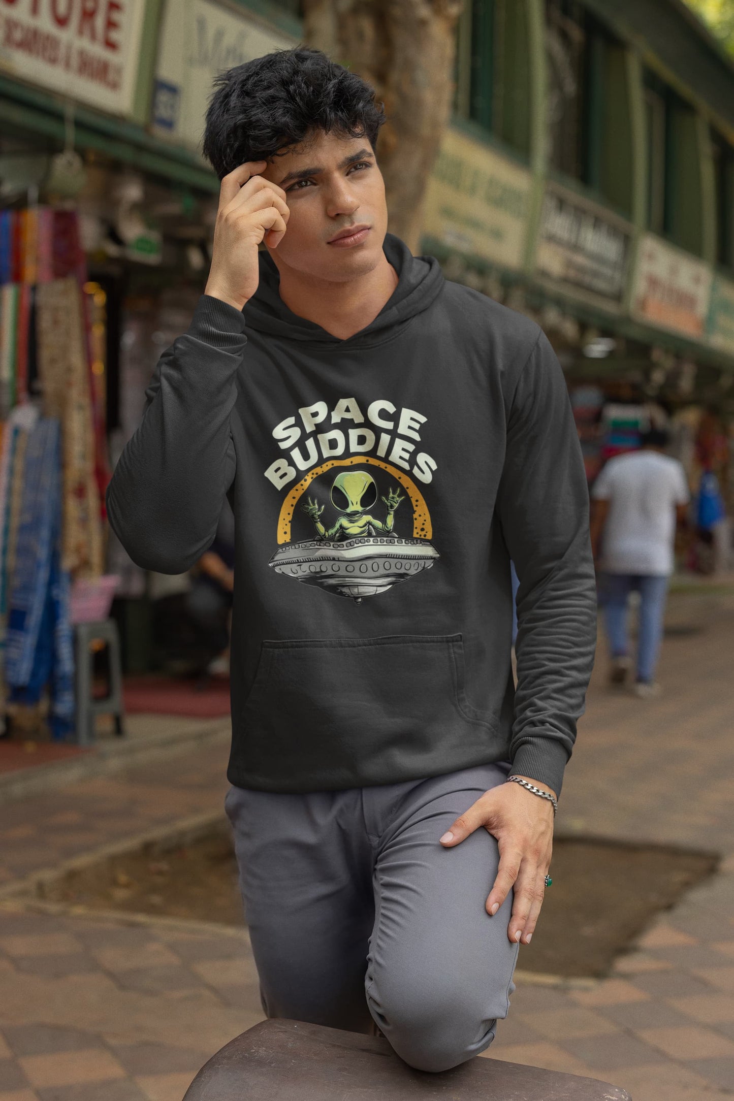 Men's Black Hoodies