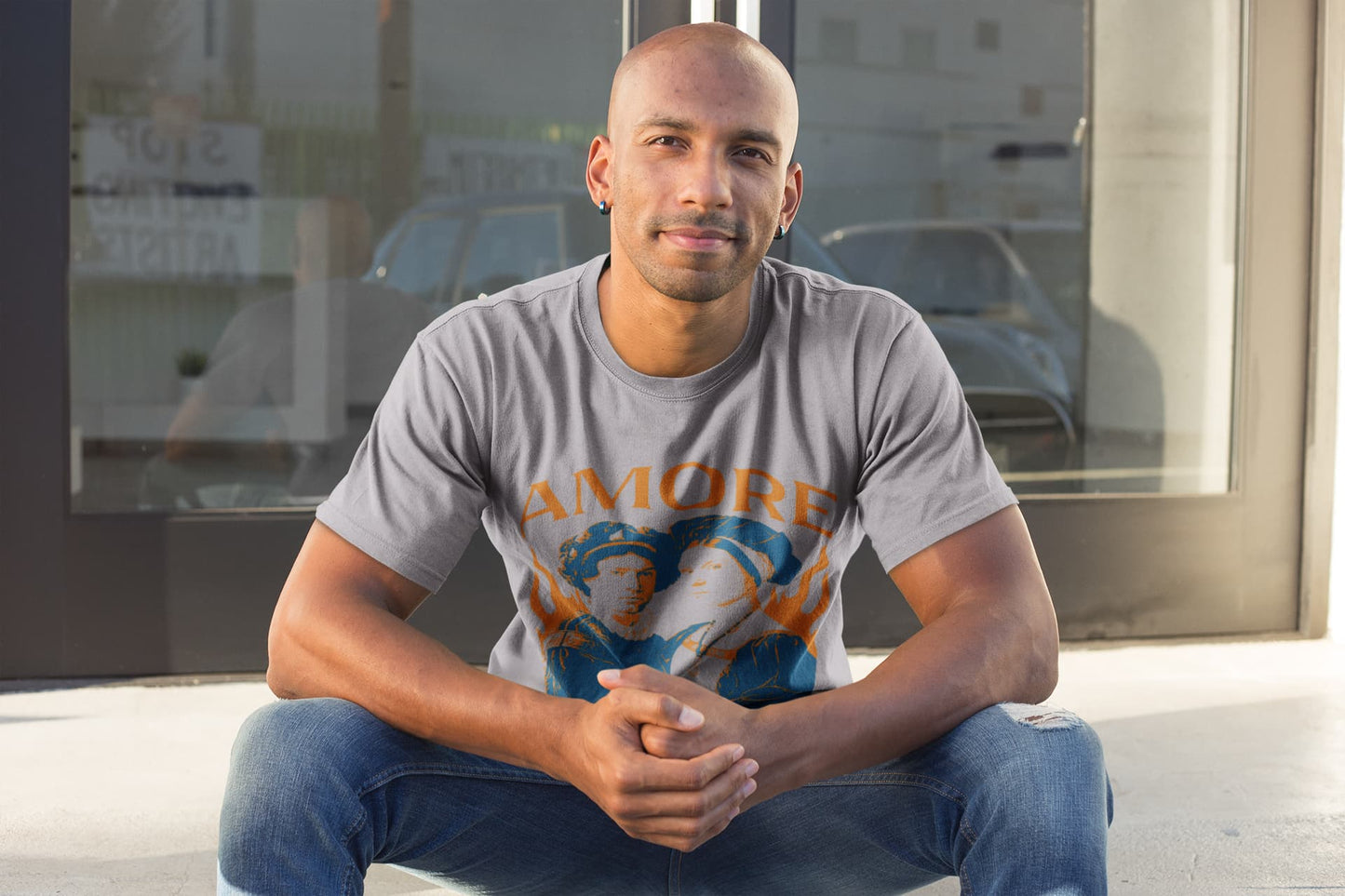 Men's Silver Frost Round Neck T-shirts