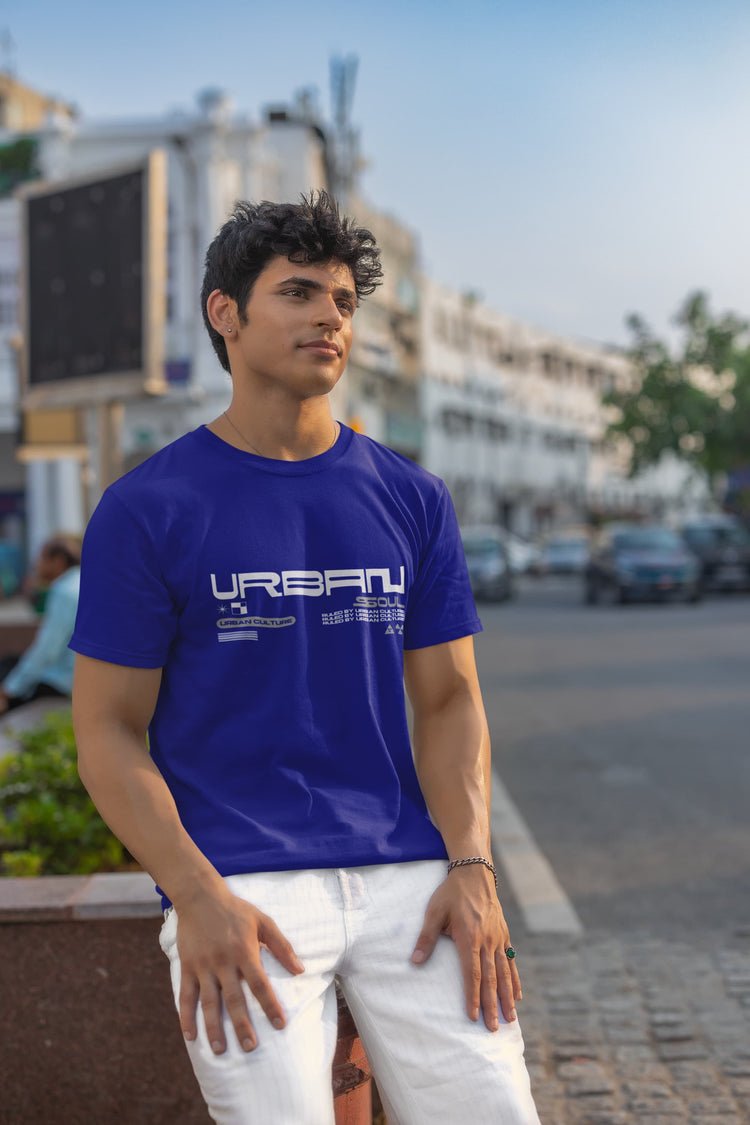 MENS ROYAL BLUE ROUNDNECK T-SHIRT