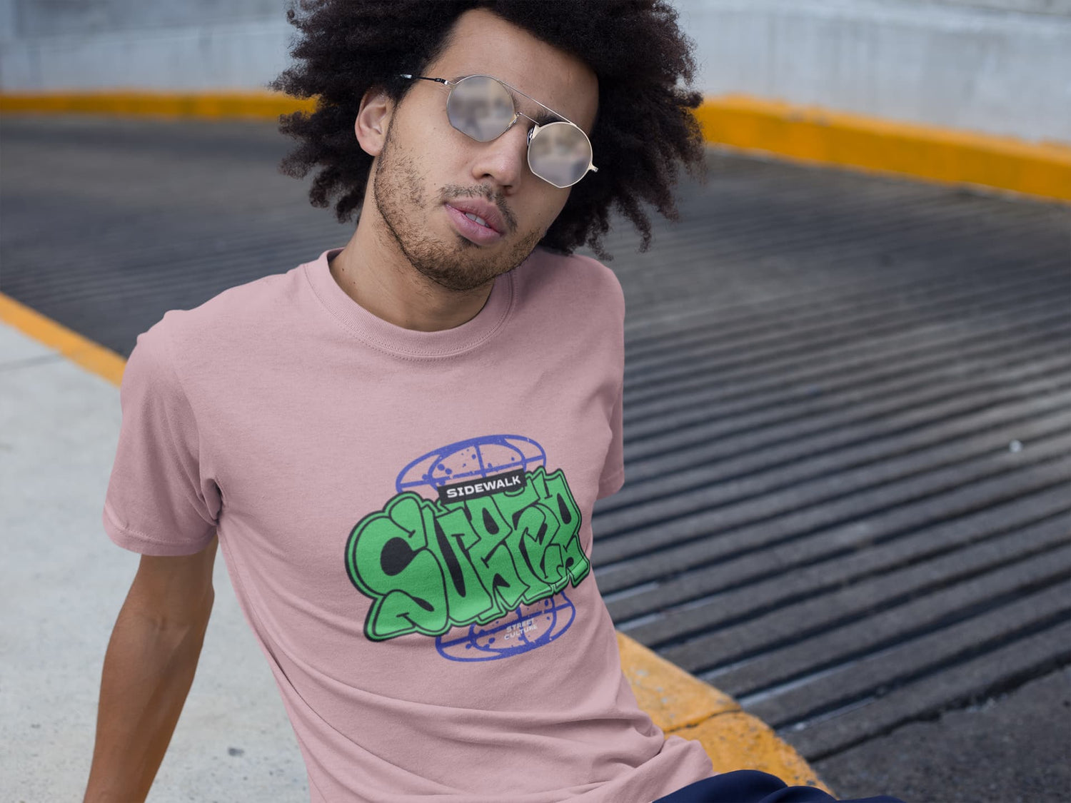 MENS PASTEL DUSTY ROUNDNECK T-SHIRT