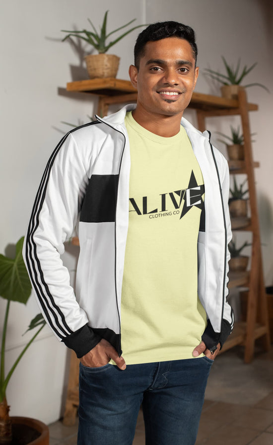 MENS BUTTER YELLOW ROUNDNECK T-SHIRT