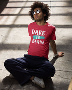 MENS RED ROUNDNECK T-SHIRT