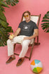 MENS BLACK VNECK T-SHIRT