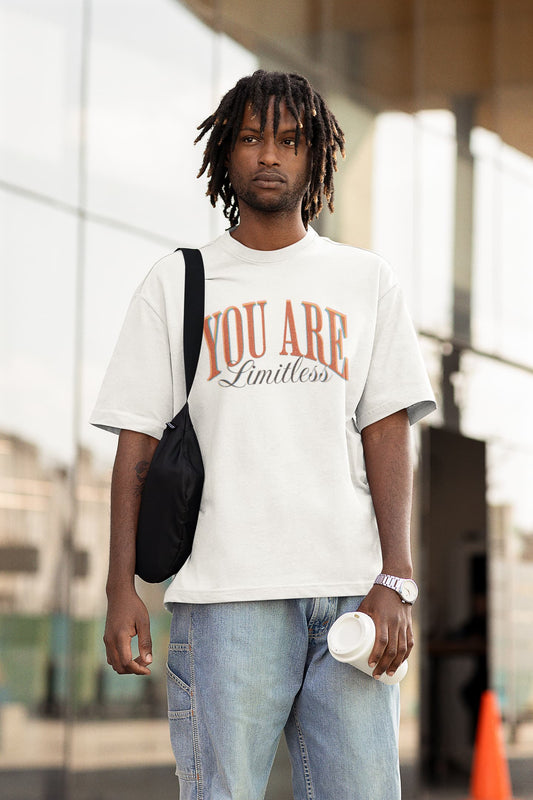 Men's White Oversized Round Neck T-shirts