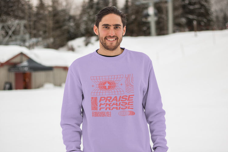 MENS IRIS LAVENDER SWEATSHIRT
