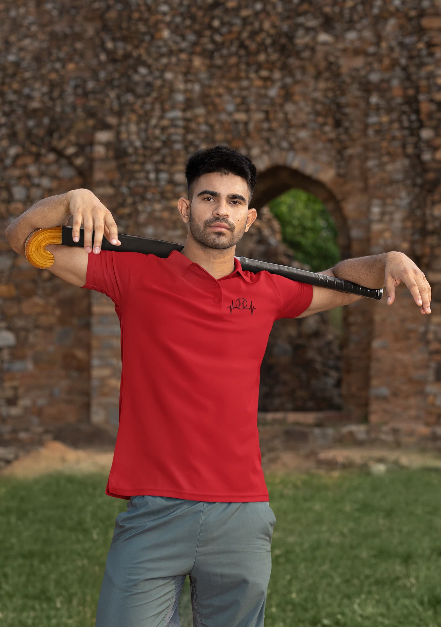 MENS RED POLO T-SHIRT