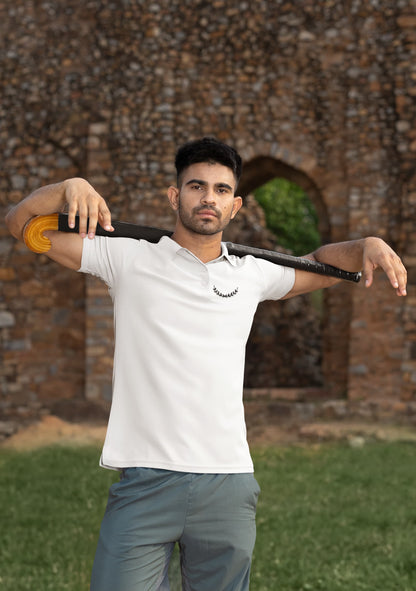 MENS WHITE POLO T-SHIRT