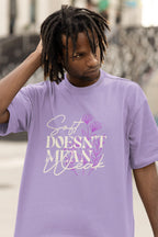 MENS IRIS LAVENDER OVERSIZED T-SHIRT