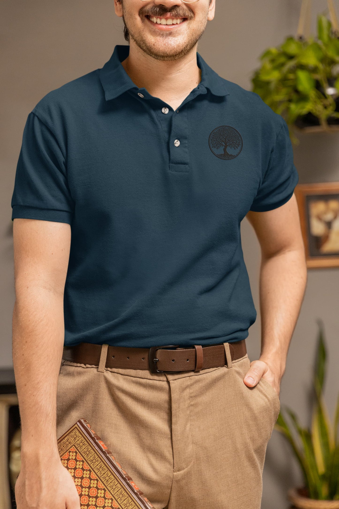 Men's Navy Blue Polo T-shirts