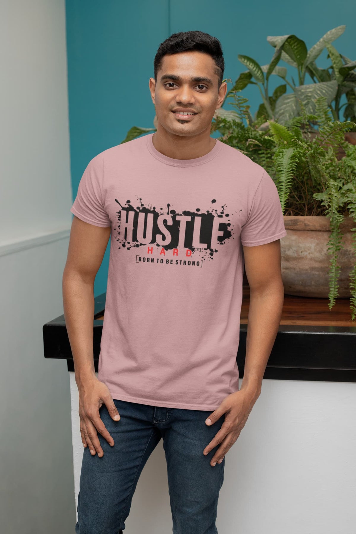 Men's Pastel Dusty Round Neck T-shirt