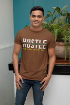 Men's Chocolate Brown Round Neck T-shirts