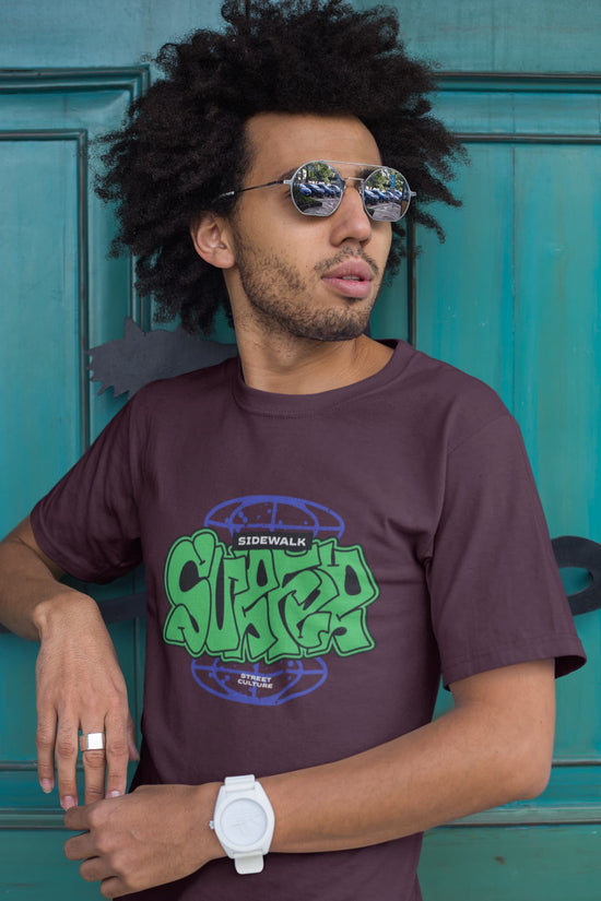 MENS BURGUNDY ROUNDNECK T-SHIRT