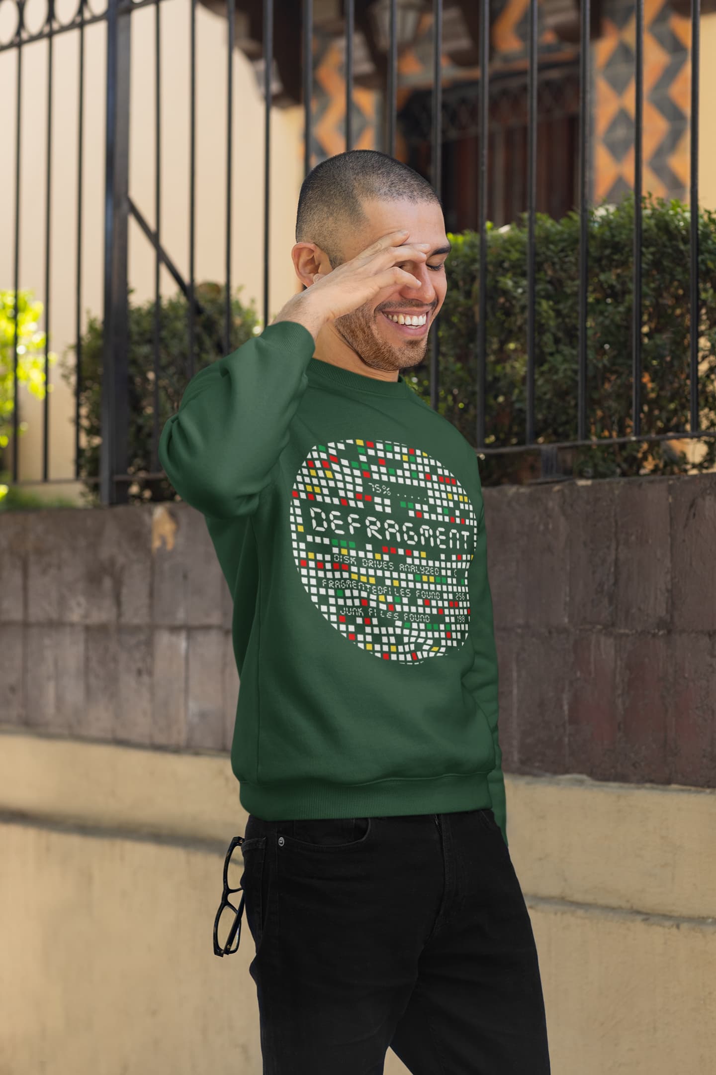 Men's Olive Green Sweatshirts