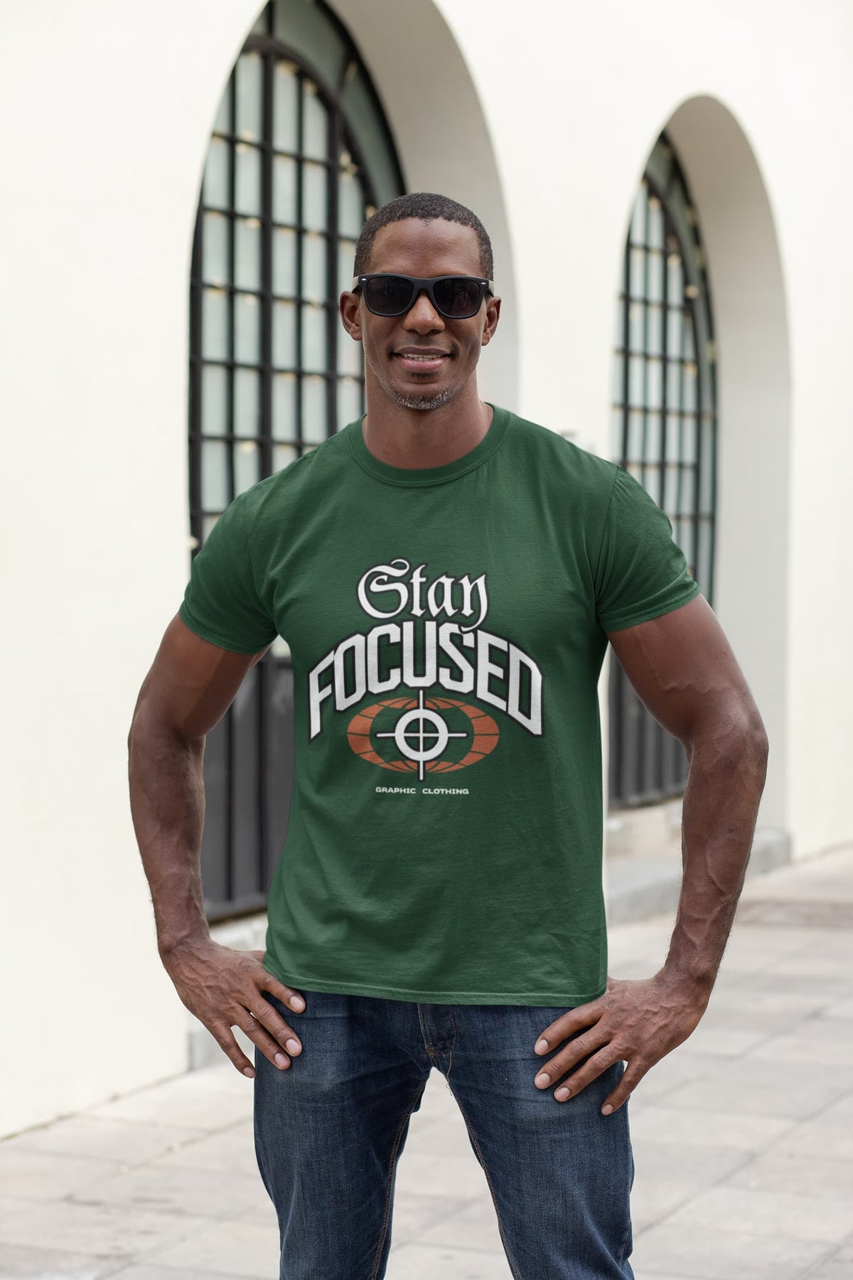 Karavirs® Stream Olive Green graphic tee for men India
