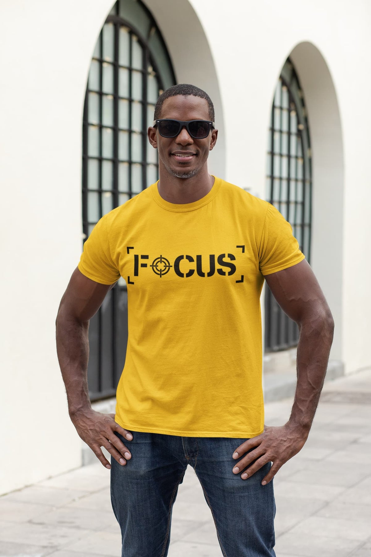 MENS GOLDEN YELLOW ROUNDNECK T-SHIRT