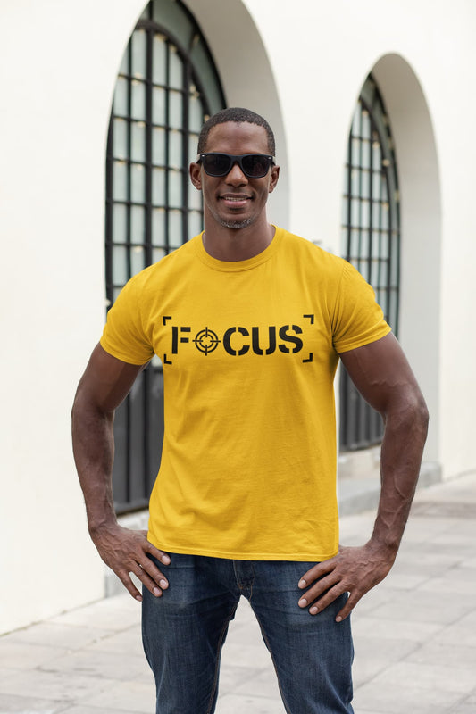 MENS GOLDEN YELLOW ROUNDNECK T-SHIRT