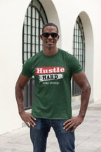 Men's Olive Green Round Neck T-shirts