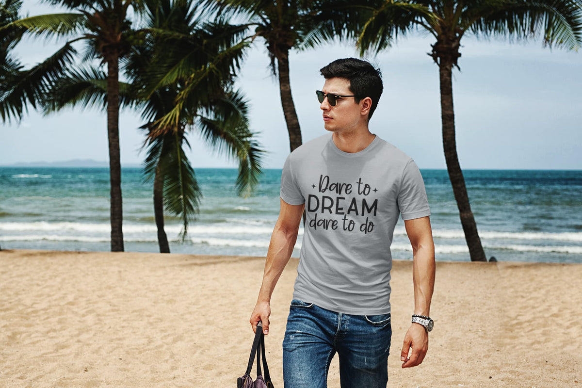 Karavirs® Dared Silver Frost graphic tee for men India