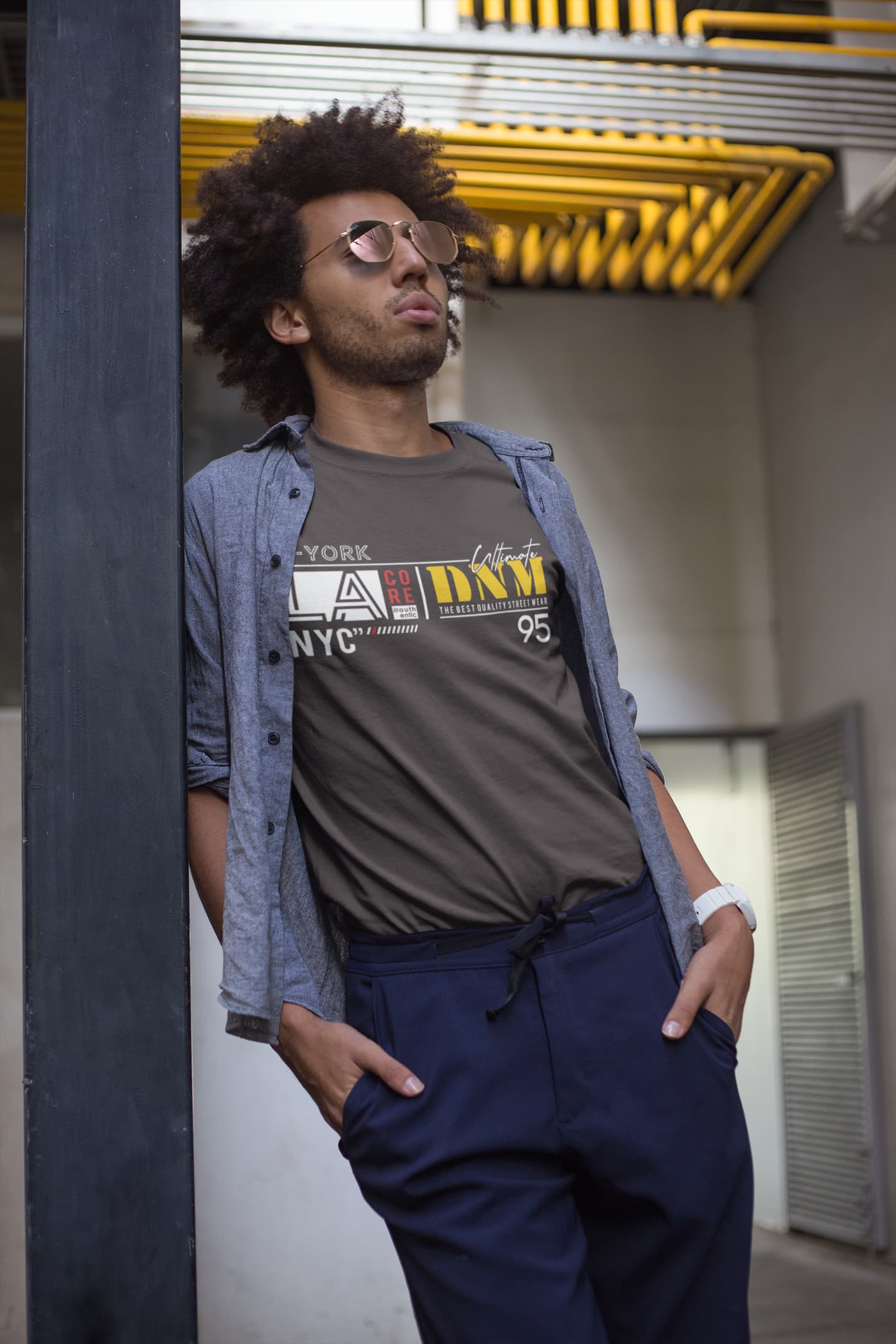 Men's Charcoal Grey Round Neck T-shirts