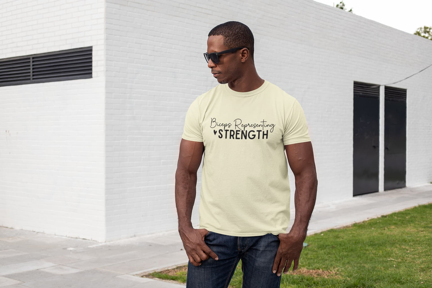 MENS ALMOND ROUNDNECK T-SHIRT