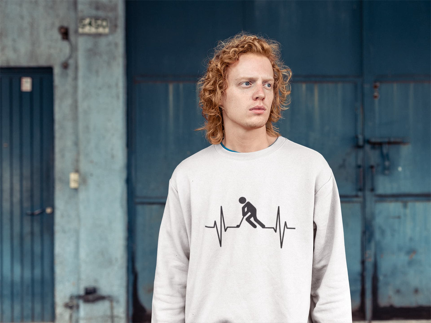 MENS WHITE SWEATSHIRT 
