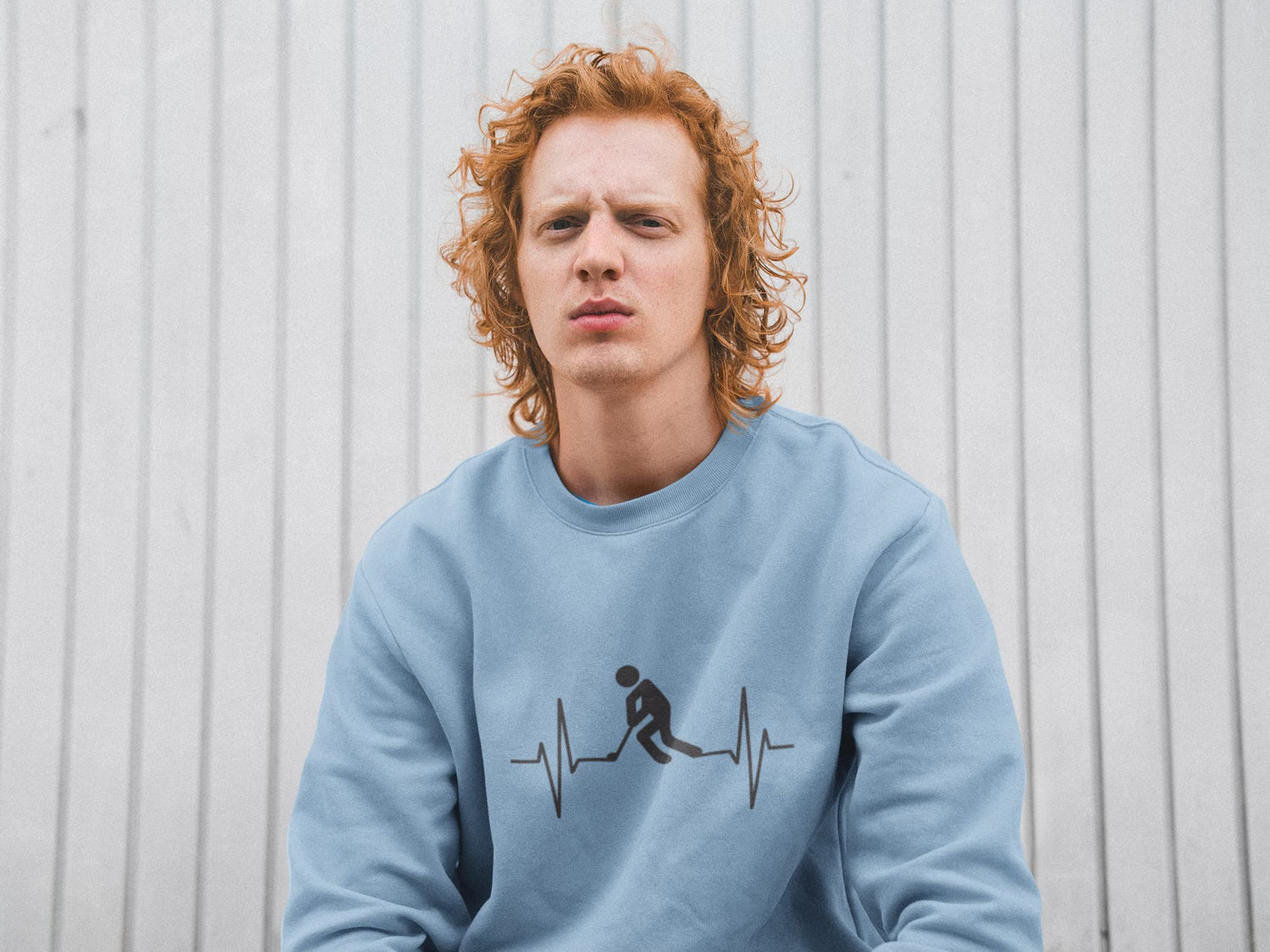 MENS BABY BLUE SWEATSHIRT