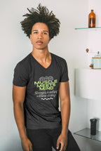 MENS BLACK VNECK T-SHIRT 
