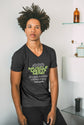 MENS BLACK VNECK T-SHIRT 