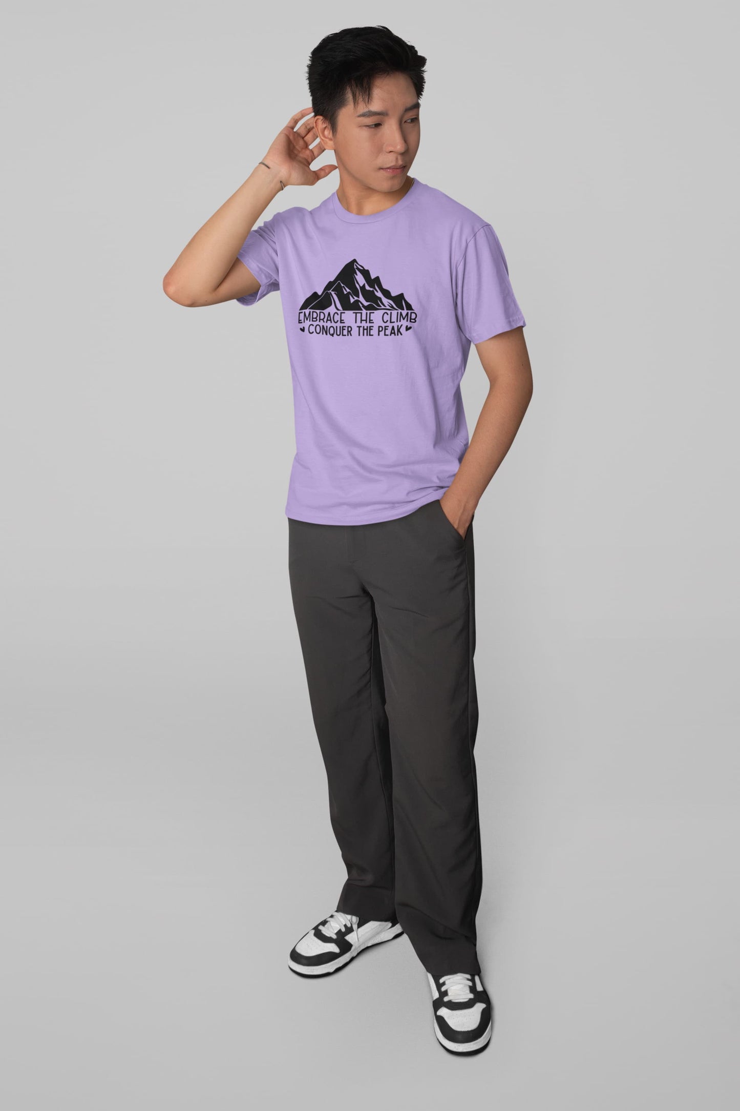 MENS IRIS LAVENDER ROUNDNECK T-SHIRT