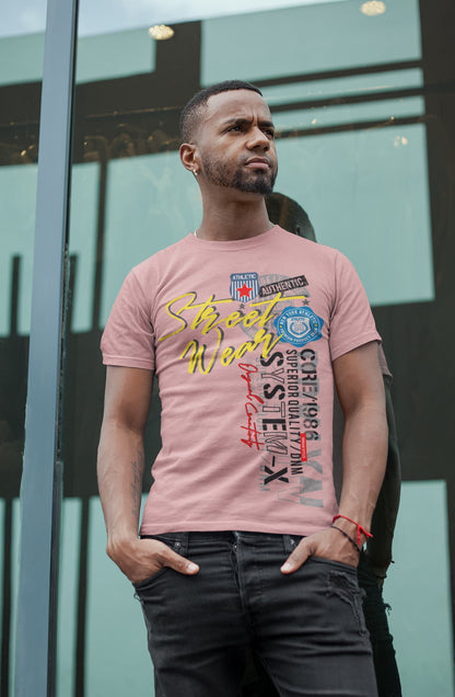 Men's Pastel Dusty Round Neck T-shirts